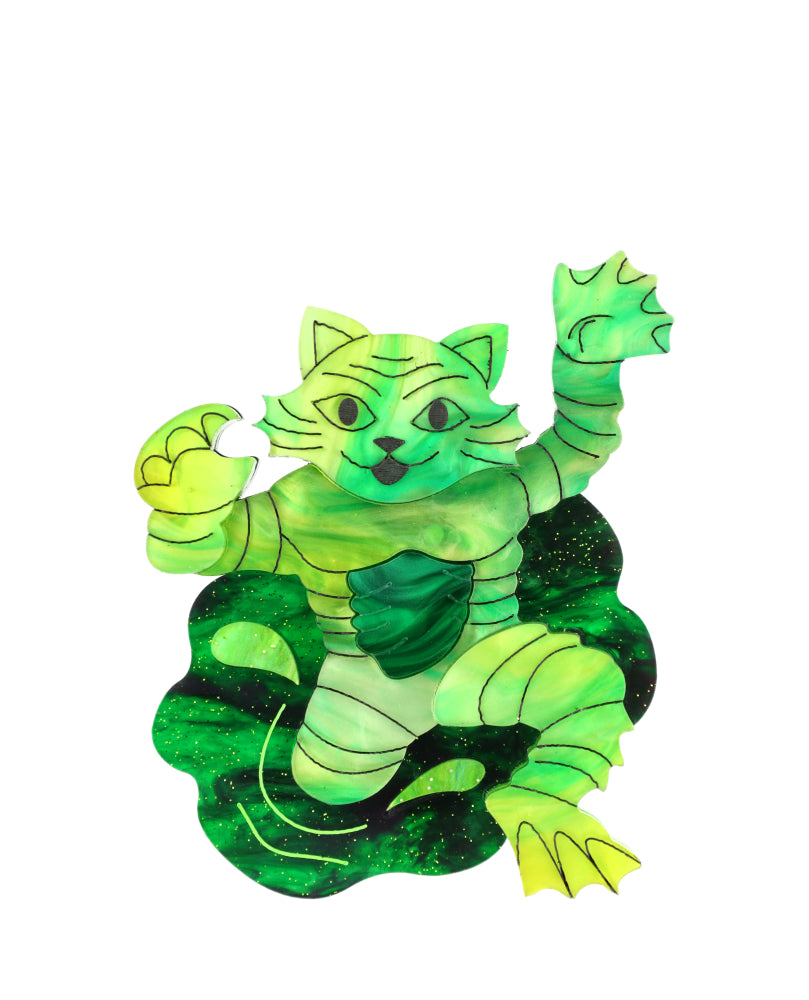Creature from the Cat Lagoon Brooch
