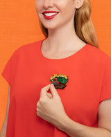 Cropping the Field Brooch -Interactive-
