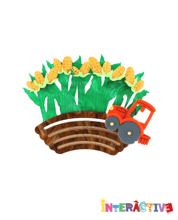 Cropping the Field Brooch -Interactive-