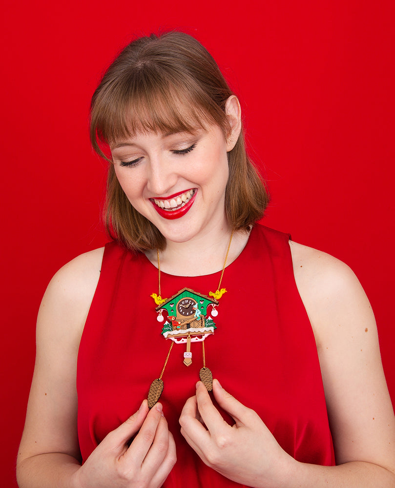 Cuckoo time! necklace - interactive -