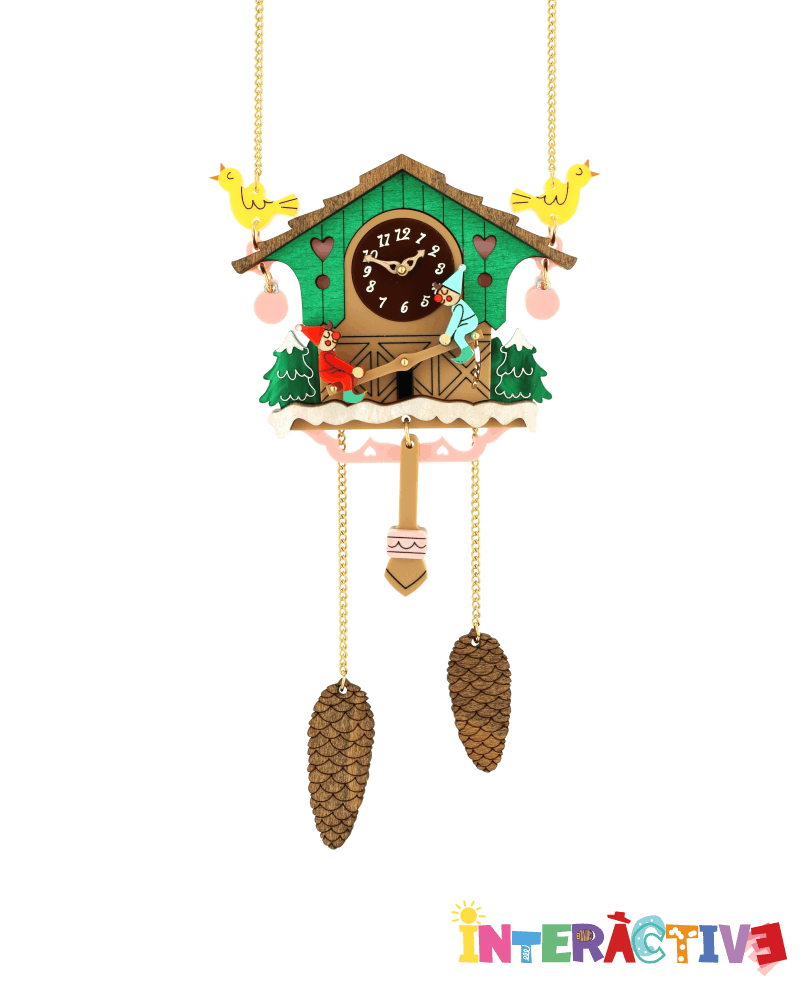 Cuckoo time! necklace - interactive -