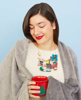 Cuddling in the Cosy Living Room Statement Necklace -interactive-