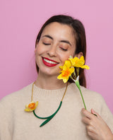Daffodil Flower Necklace