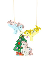 Decorating the Pony Christmas Tree Necklace