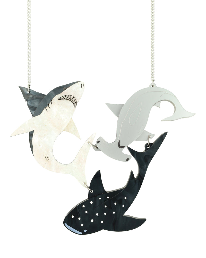 Deep Sea Shark Splash Necklace