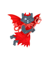 Devil Cat Hattie Brooch