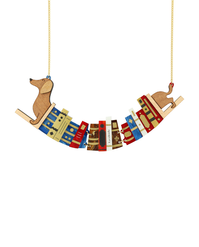 Doggie bookend Necklace