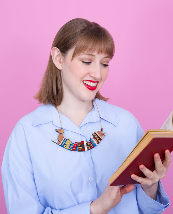 Doggie bookend Necklace