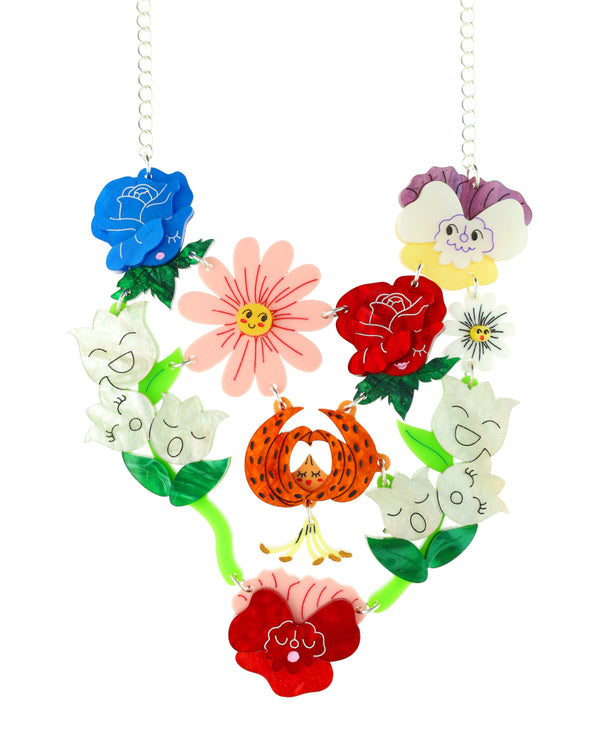 Dreamy Singing Flowers Necklace