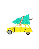 Driving Home The Christmas Tree Brooch