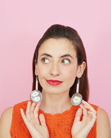 Eggs in the Pan Earrings