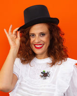 Eight Tip Taps Brooch - Interactive -