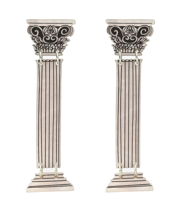 Elegant Corinthian column Earrings