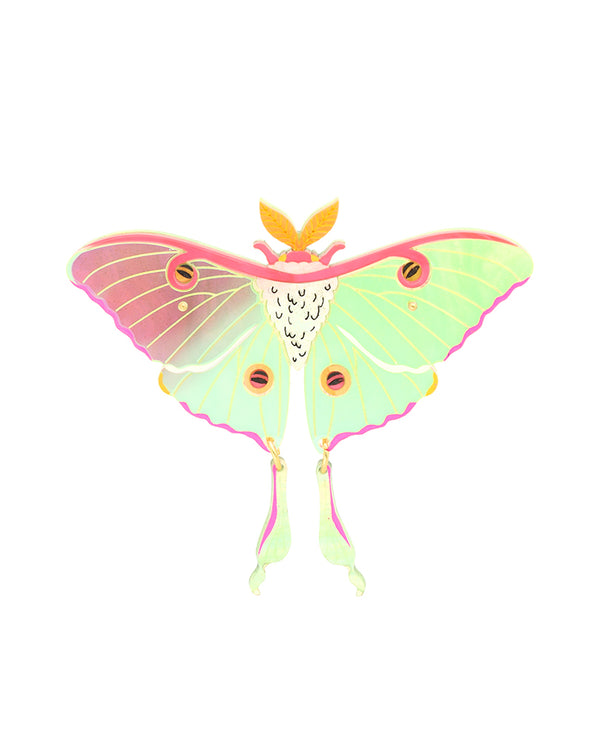 Ethereal Luna Moth Brooch