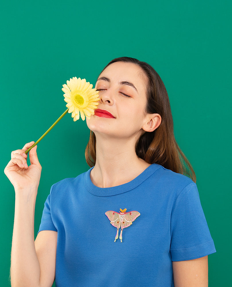 Ethereal Luna Moth Brooch