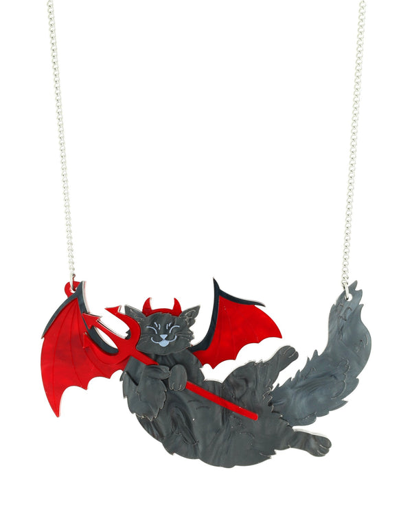 Evil Kitty Necklace