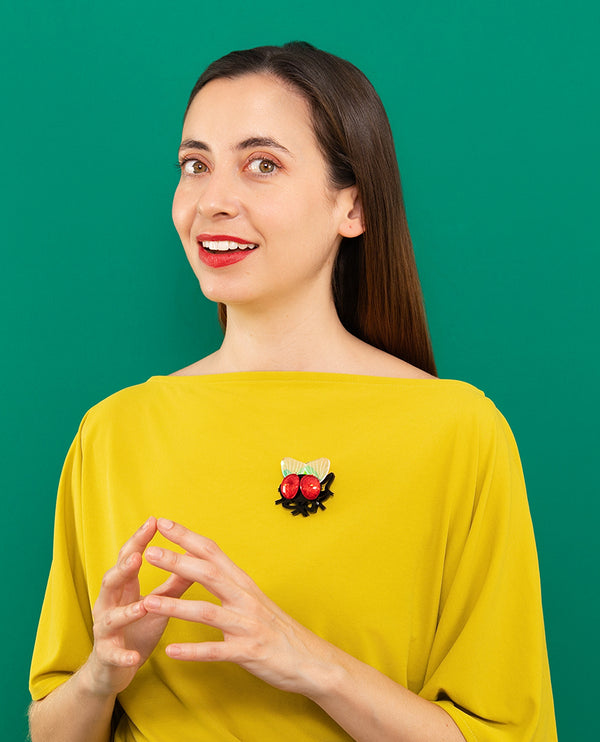 Feast of the Fly Brooch
