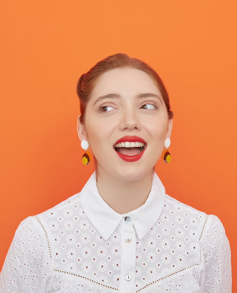 Feather Pattern Earrings