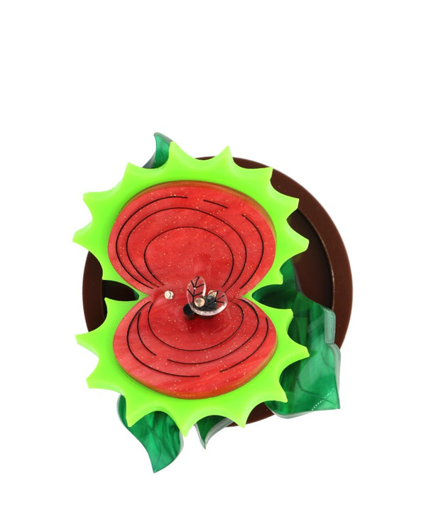 Feed Me NOW! Venus Fly Trap Brooch