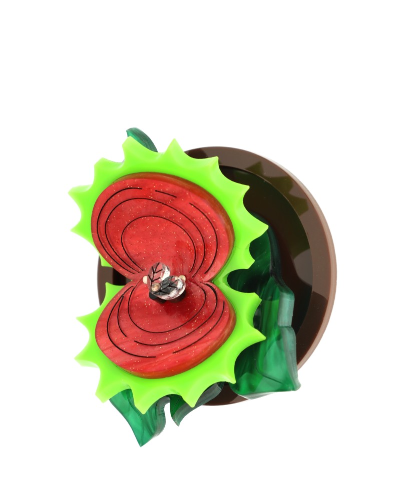 Feed Me NOW! Venus Fly Trap Brooch