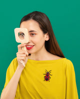 Firebug Pattern Brooch