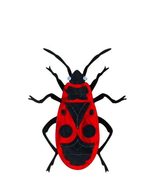 Firebug Pattern Brooch