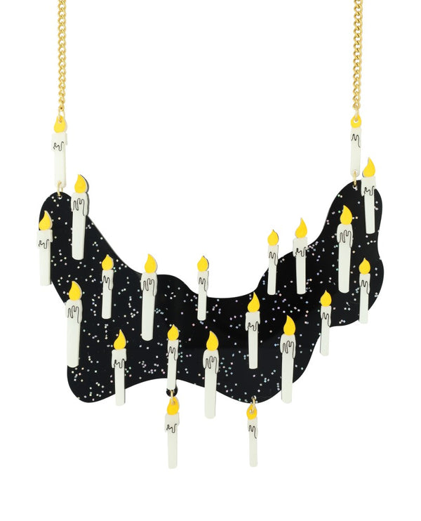 Floating Enchanted Candles Necklace