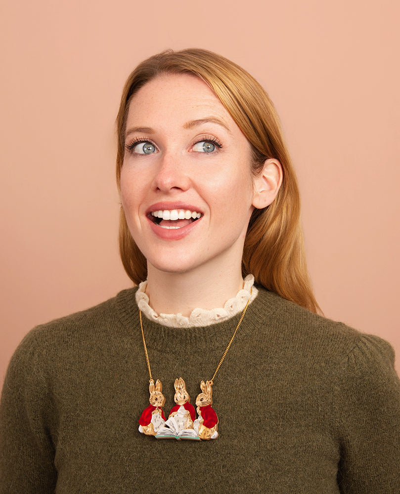 Flopsy, Mopsy and Cotton-tail Necklace