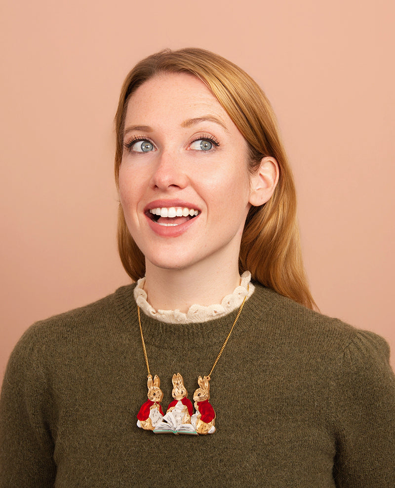 Flopsy, Mopsy and Cotton-tail Necklace