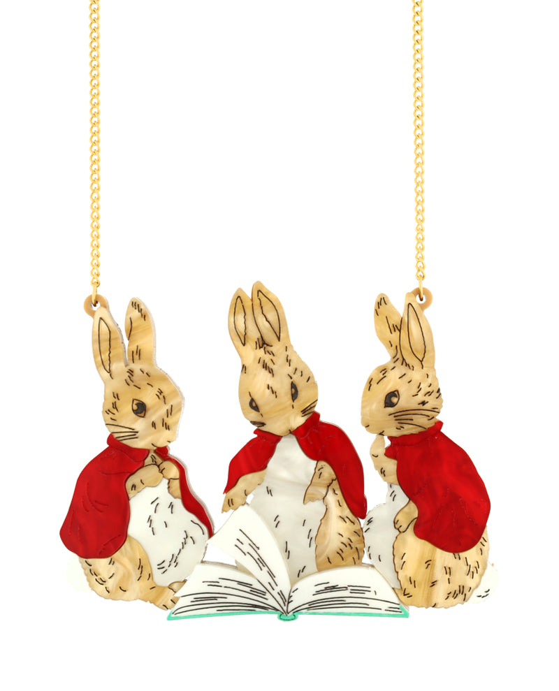 Flopsy, Mopsy and Cotton-tail Necklace