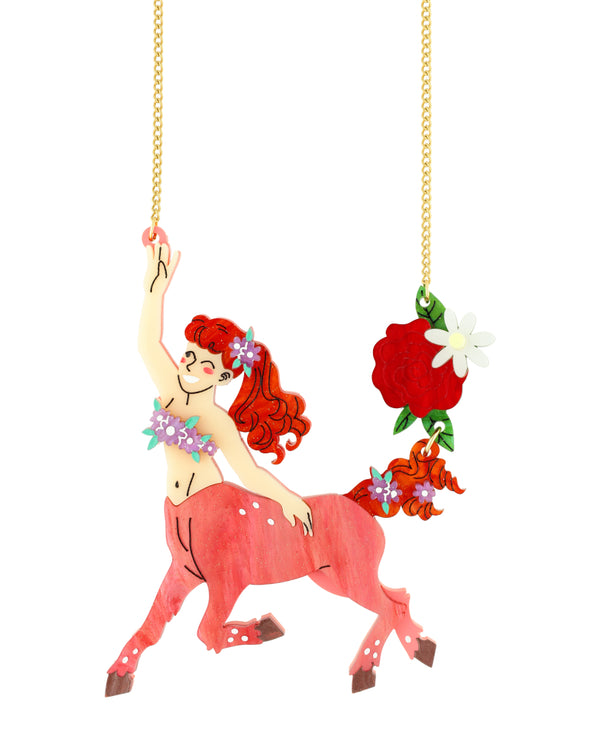 Flora, The Centaur of Bloom and Spring! Necklace