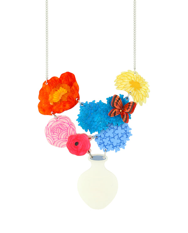 Flower Arrangement Vase Necklace
