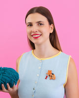 Fluffy Cat Custom Brooch