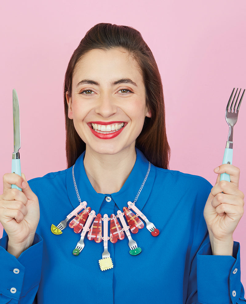 Foodie Fun on my Fork! Necklace