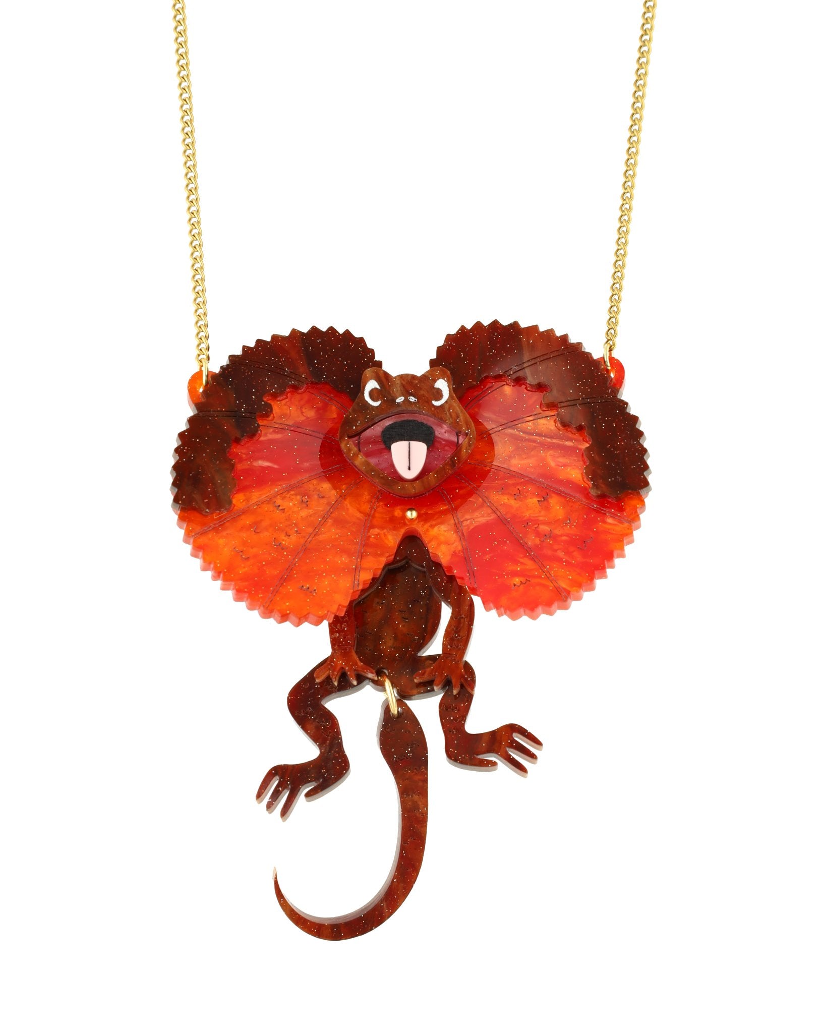 Frilled-Neck Lizard Necklace