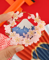 Fuji in Full Bloom Brooch