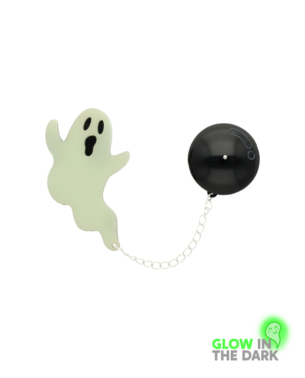 Ghost Prisoner For Life And Death Brooch -Glow In The Dark-