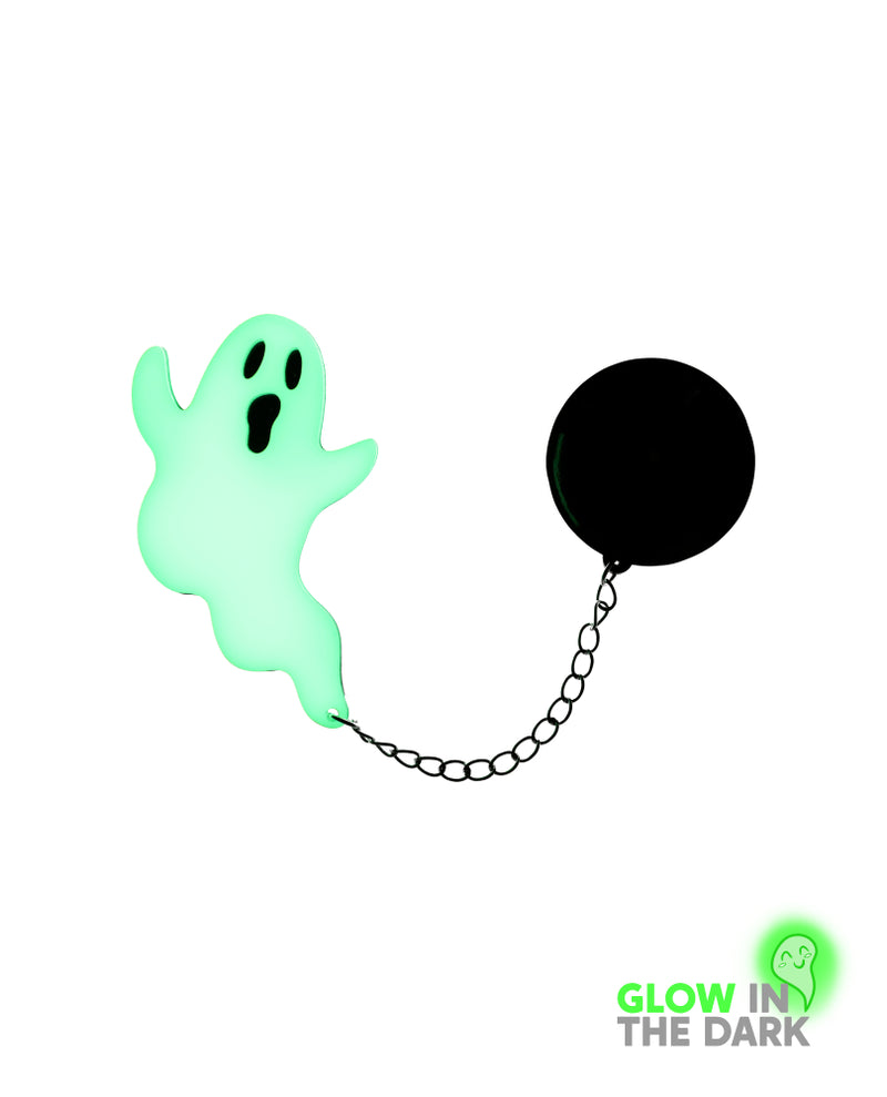 Ghost Prisoner For Life And Death Brooch -Glow In The Dark-