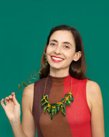 Glistening Wattle Garland Necklace
