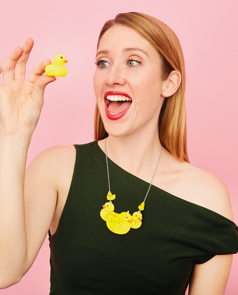 Good Luck and Hook A Duck! Necklace