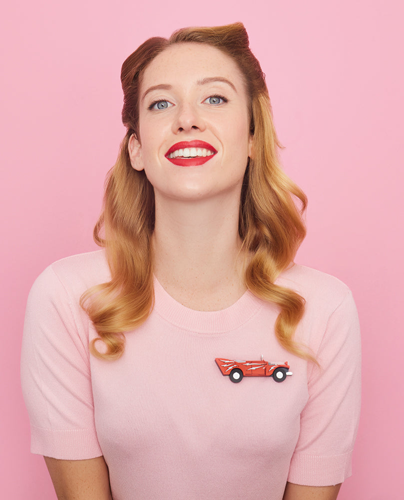 Greased Lightning Brooch