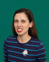 Great White Grin Brooch