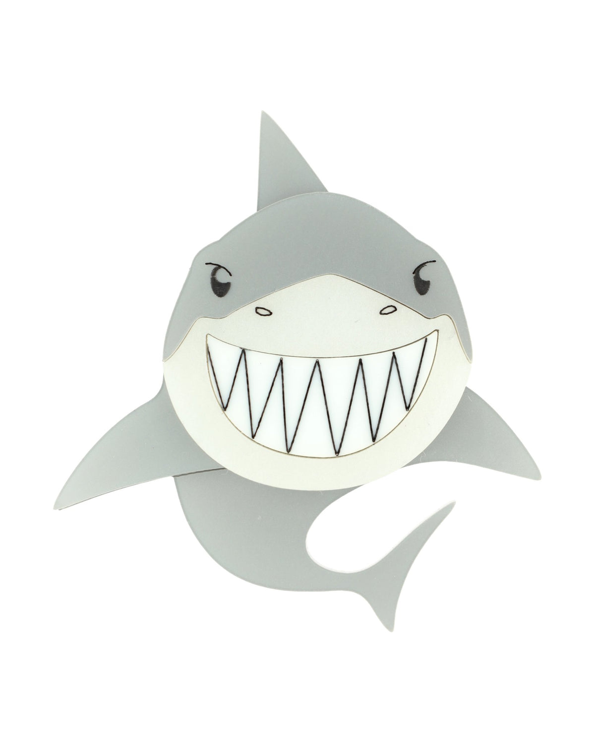 Great White Grin Brooch