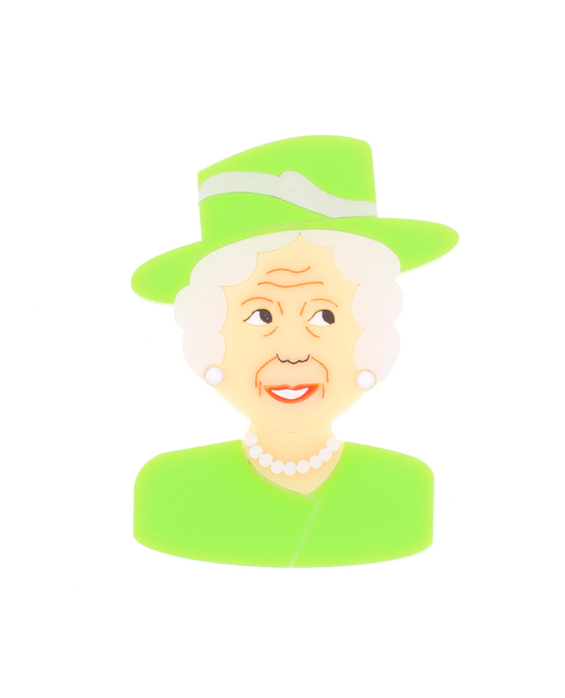 Classic Colourful Queen brooch
