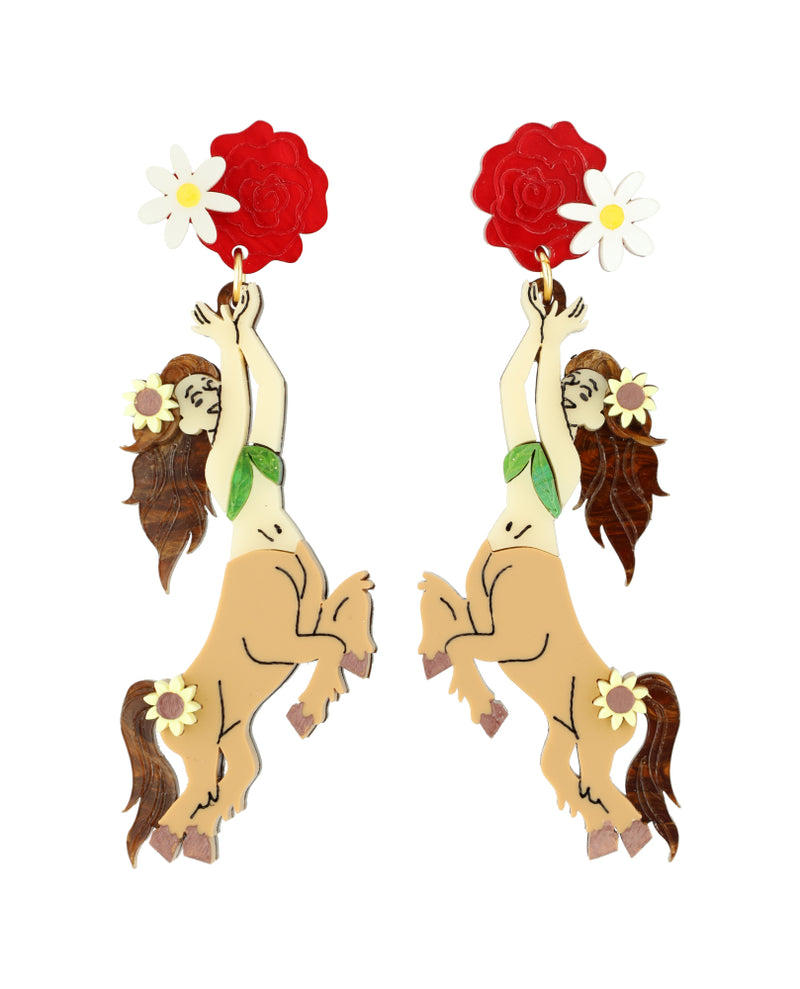 Happy Erisol the Centaur Earrings