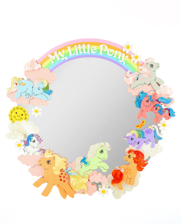 Head in the Pony Clouds Wall Mirror
