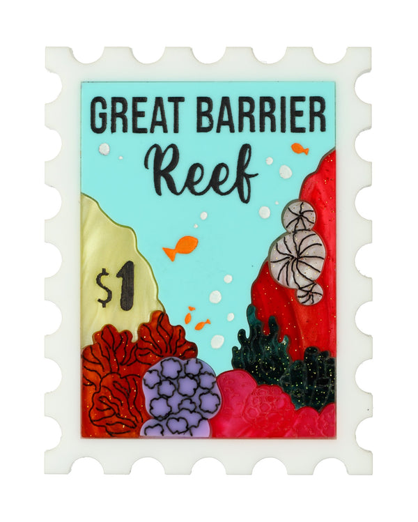 Hello from the Coral Reef Stamp Brooch
