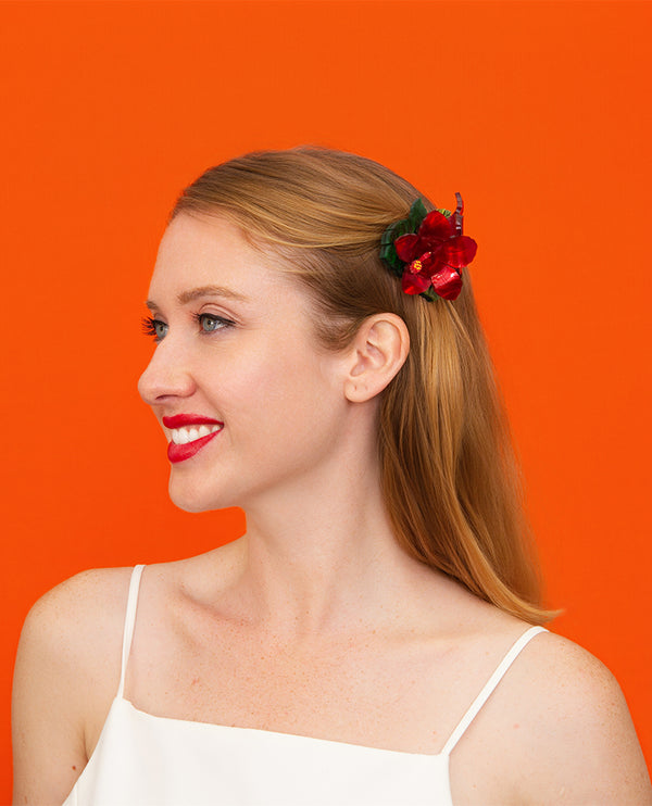Hibiscus in the Tropics Hair Clip