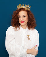 His Terrible Cat-Majesty Brooch