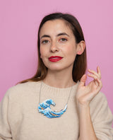 Hokusai’s Wave Necklace
